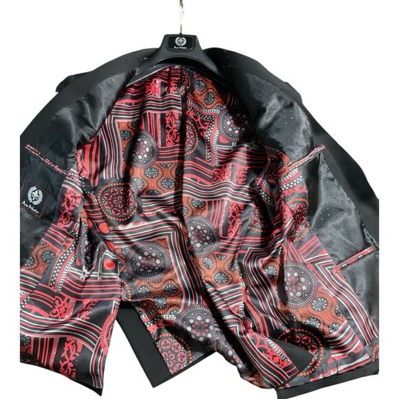 nOir Jewelry Black Sport Coat with Notched Lapel - Picture 2 of 9